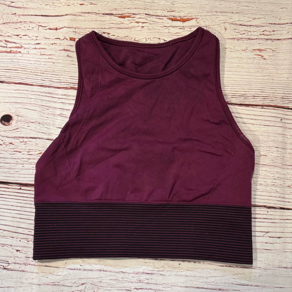 Lululemon Ebb to Train Bra Wash in Marvel / Black Sz 6 - Picture 4 of 8